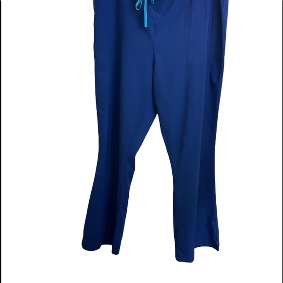 Carhartt womens plus size scrub pants drawstring waist blue size 2XL. - Picture 1 of 9